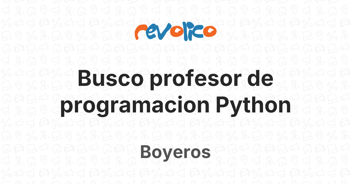 Busco profesor de programacion Python en Boyeros, La Habana, Cuba ...