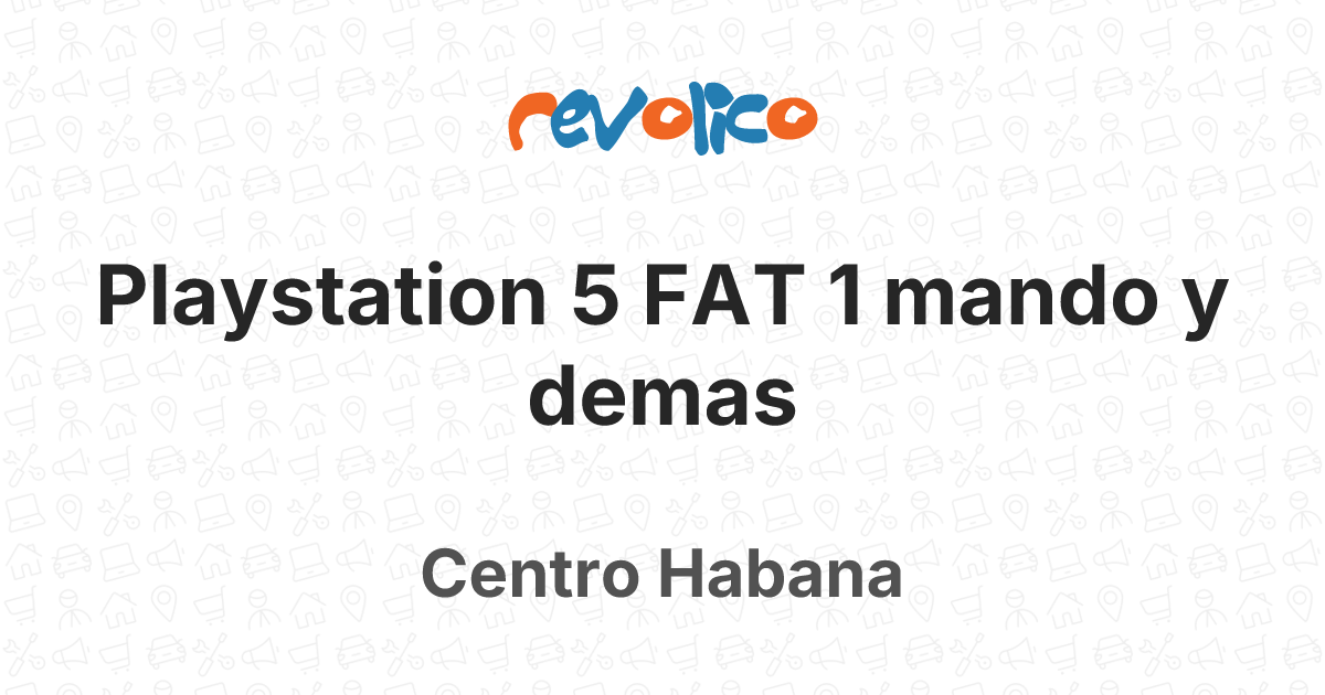 Playstation 5 FAT 1 mando y demas en Centro Habana, La Habana, Cuba ...