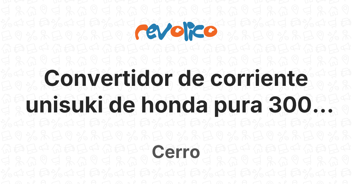Convertidor de corriente unisuki de honda pura 300 en Cerro, La Habana ...