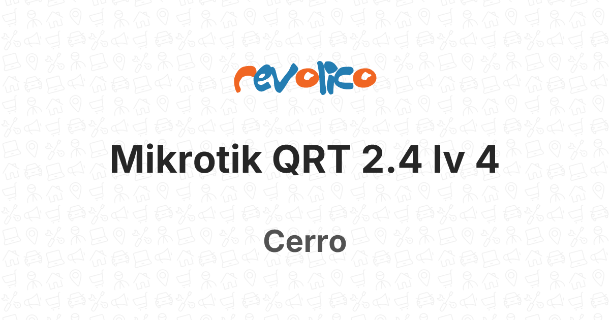 Mikrotik QRT 2.4 lv 4 en Cerro, La Habana, Cuba - Revolico