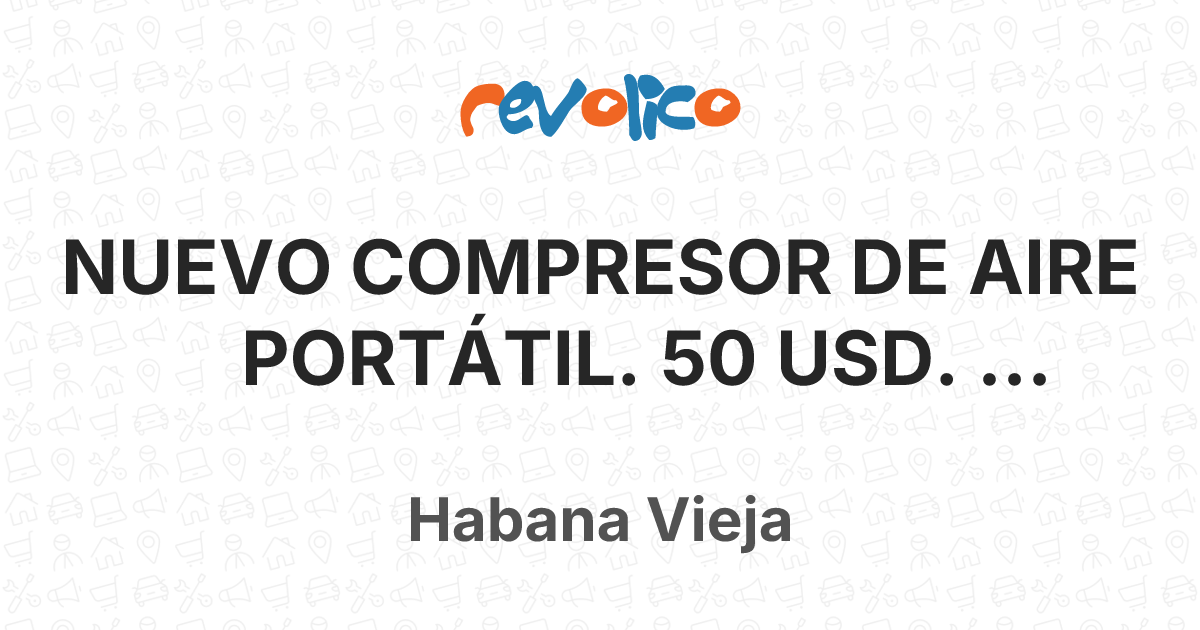 NUEVO COMPRESOR DE AIRE PORTÁTIL. 50 USD. 59234305 en Habana Vieja, La ...