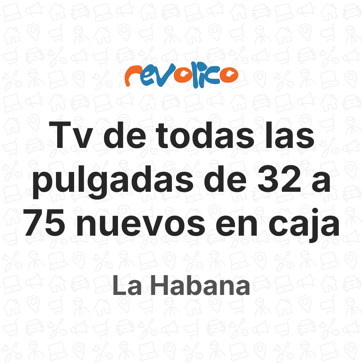 Tv de todas las pulgadas de 32 a 75 nuevos en caja en La Habana, Cuba ...